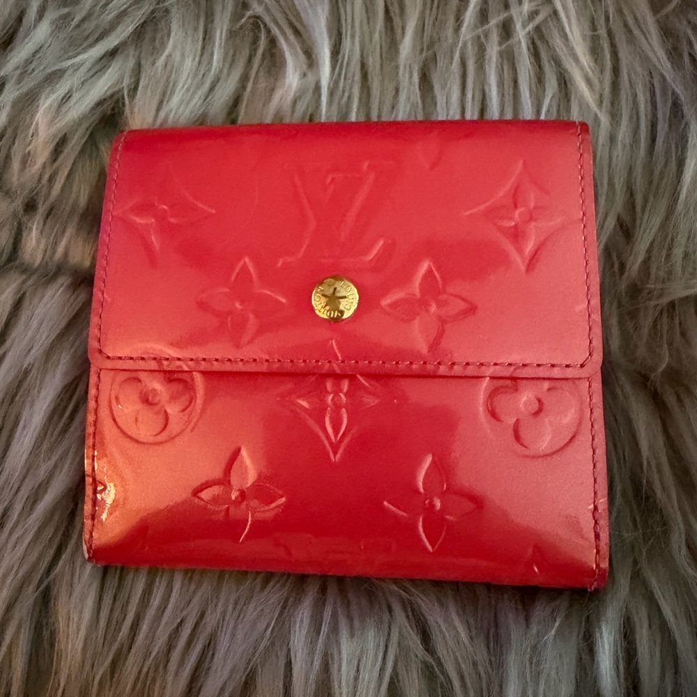 VINTAGE 2006 Louis Vuitton Framboise Vernis Elise Wallet